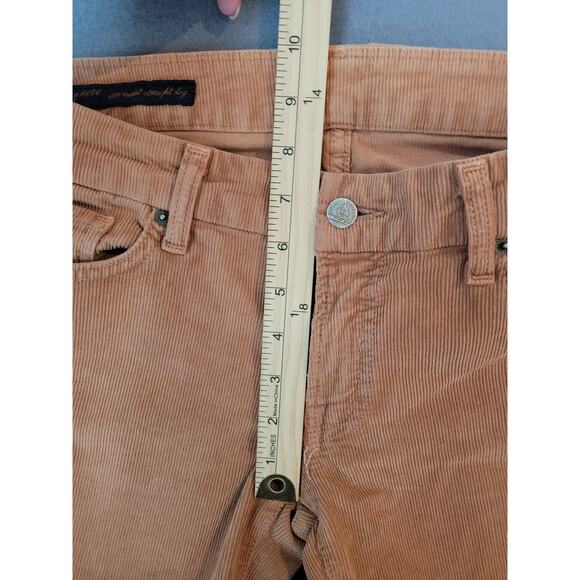 Citizens of Humanity Sienna Corduroy Pants Burnt Orange Rust Sz 31 Slim Straight - Picture 8 of 15